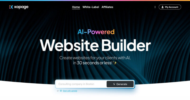 Kopage AI Website Builder